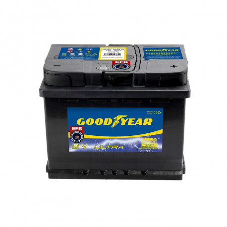 Automašīnas akumulators Goodyear GODF60EFB Start Stop EFB 12 V 60 Ah 680 A