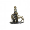 Decorative Figure DKD Home Decor Lady Blue Golden Resin Modern (15 x 9,5 x 18 cm)