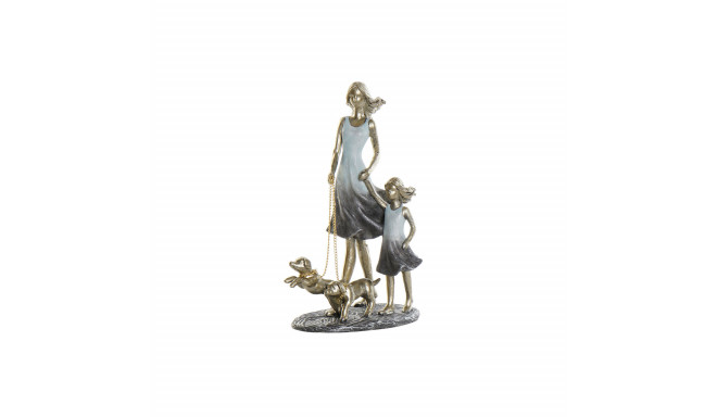 Dekoratīvās figūriņas DKD Home Decor 16 x 9,5 x 24 cm Zils Bronza Ģimene