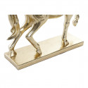 Decorative Figure DKD Home Decor Horse Silver Golden Resin (34 x 9,5 x 33,5 cm) (2 Units)