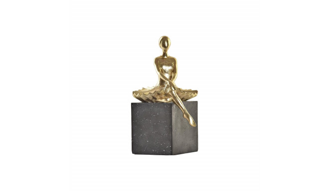 Decorative Figure DKD Home Decor Ballerina Golden Resin Dark grey (21,5 x 23 x 32 cm)