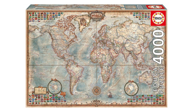 Educa - Puzzle 4000 The World Executive Map