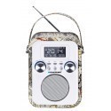 Portable Radio Blaupunkt PP20MP, FM PLL SD/USB/AUX with battery, white