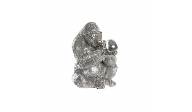 Decorative Figure DKD Home Decor Silver Colonial Gorilla 38,5 x 33 x 43,5 cm