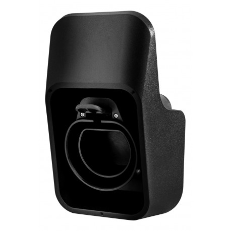 Wall bracket with cable holder  DELTACO eCharge for Type2 charging connector, protects against dirt,