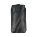 Forcell POCKET Carbon Case - Size 09 - for IPHONE 13 mini / 6 / 7 / 8 / 12 mini SAMSUNG S3 (i9300) /