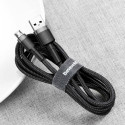 BASEUS cable USB Cafule to Micro 1,5A CAMKLF-CG1 2m Gray-Black