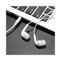 HOCO earphones Drumbeat universal with mic M40 white