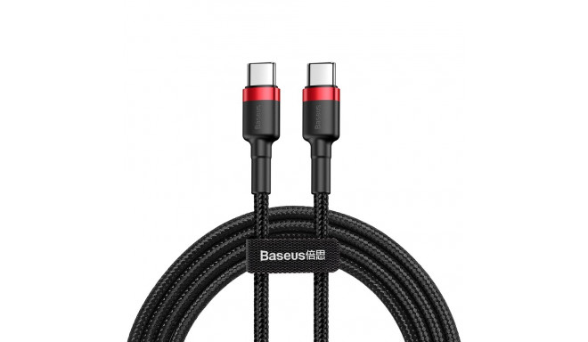 BASEUS cable Type C to Type C Cafule 3A 1M red+black CATKLF-G91
