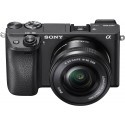Sony a6300 + 16-50mm Kit, must (avatud pakend)