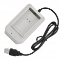 KX7B 2x BATERIA XBOX 360 KABEL USB WHITE