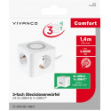 Vivanco Power Cube 3-Way USB-A/C 1.4m (39619)