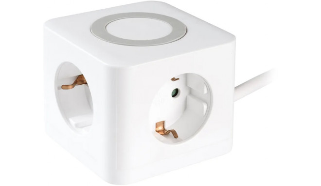 Vivanco Power Cube 3-Way USB-A/C 1.4m (39619)