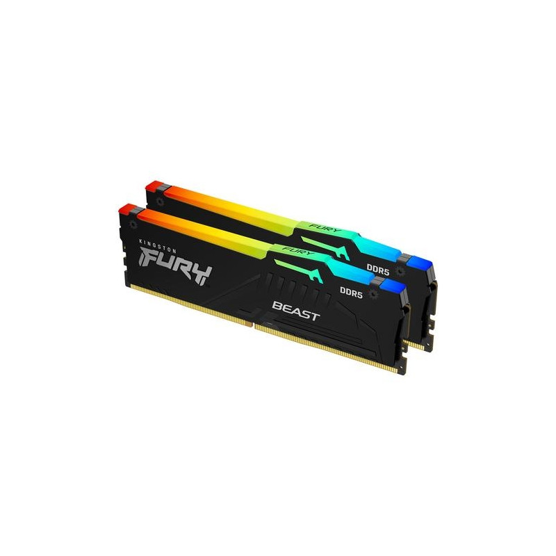 Kingston RAM Fury Beast RGB 32GB 2x16GB DDR5 4800 MHz -