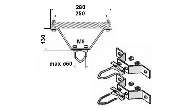 WALL BRACKET OMM-50L13