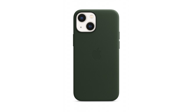 Dėkliukas APPLE iPhone 13 mini Leather Case with MagSafe - Sequoia Green