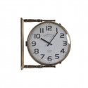 Wall Clock DKD Home Decor Crystal Golden White Iron (36 x 9 x 38 cm)