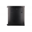 Extralink 9U 600X450 WALL-MOUNTED RACKMOUNT CABINET BLACK Wall mounted rack