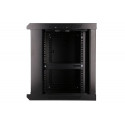 Extralink 9U 600X450 WALL-MOUNTED RACKMOUNT CABINET BLACK Wall mounted rack