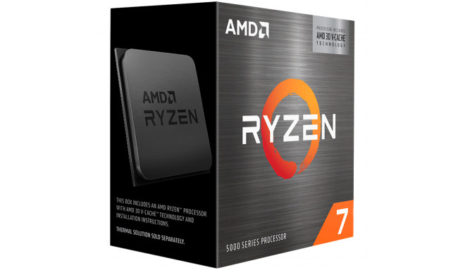AMD protsessor Desktop Ryzen 7 8C/16T 5800X3D (3.4/4.5GHz Boost,96MB,105W,AM4) Box