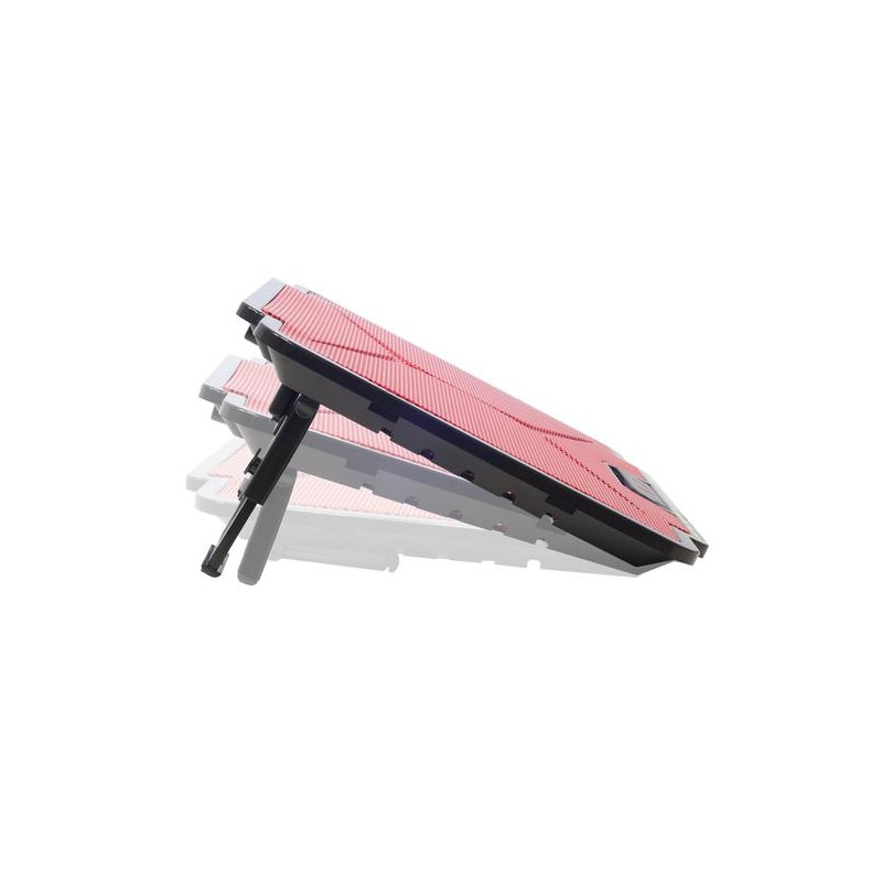 Spirit of Gamer Air Blade 100 notebook cooling pad 39.6 cm (15.6) 1000 RPM  Black, Red - Klēpjdatoru dzesēšanas paliktņi 