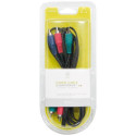 ICIDU Component Video Cable, 2m component (YPbPr) video cable 3 x RCA Black