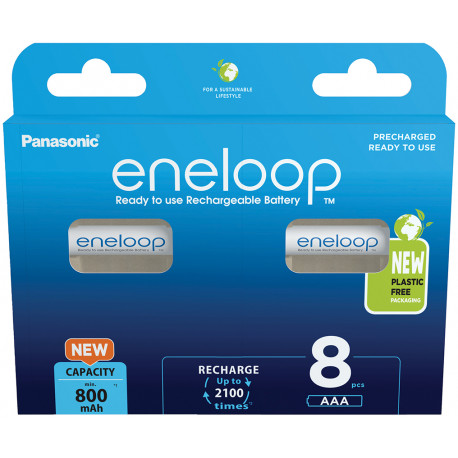 Panasonic eneloop rechargeable battery AAA 800 8BP