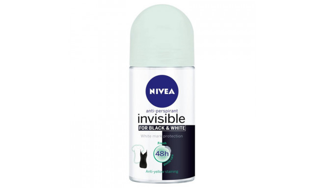 Roll-On Deodorant Black & White Invisible Fresh Nivea (50 ml)