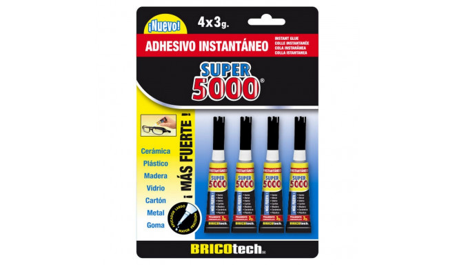 Instant Adhesive Bricotech Super 5000 3 g 4 Units