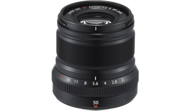 Fujinon XF 50mm f/2 R WR lens, black