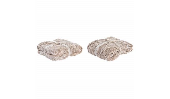 Tekk DKD Home Decor 150 x 125 x 1 cm Heleroosa (2 Ühikut)