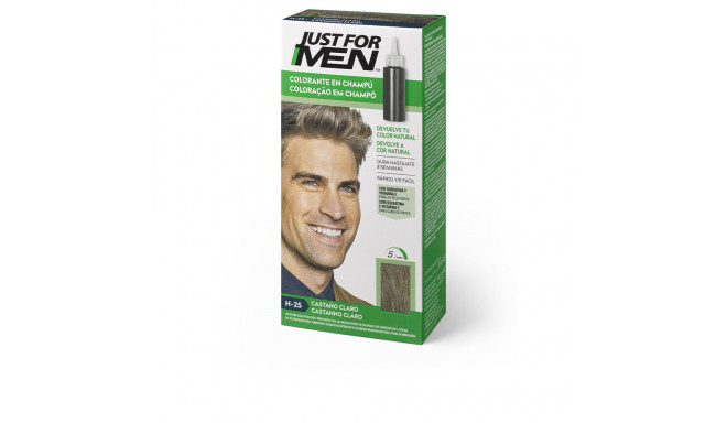 JUST FOR MEN COLORANTE en champú #castaño claro 30 ml