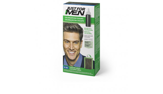 JUST FOR MEN COLORANTE en champú #castaño medio 30 ml