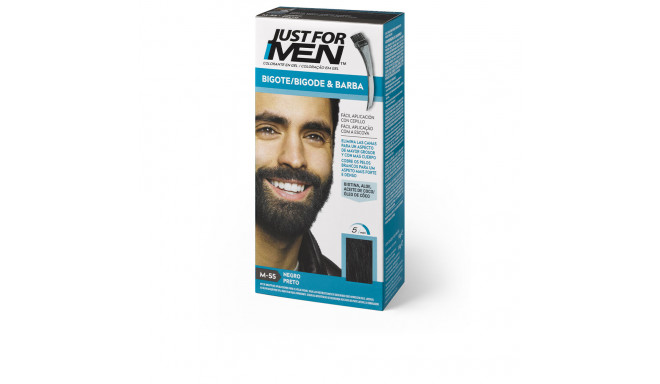 JUST FOR MEN COLORANTE en gel bigote, barba y patillas #negro 15 ml