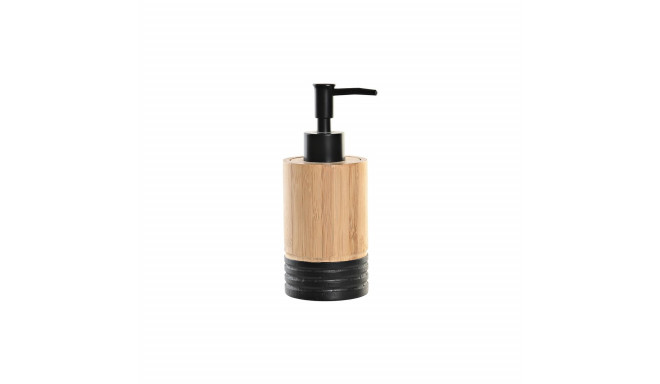 Soap Dispenser DKD Home Decor Black Natural Bamboo polypropylene