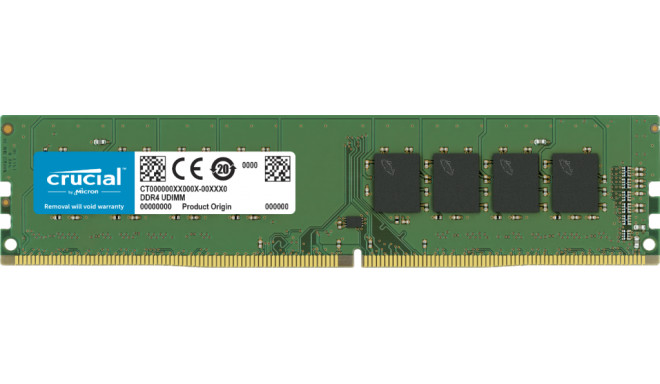 Crucial DDR4 memory, 16 GB, 3200MHz, CL22 (CT16G4DFRA32A)