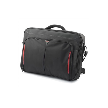 Targus | Clamshell Laptop Bag | CN418EU | Briefcase | Shoulder strap | Black/Red