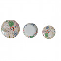 Nõude Komplekt DKD Home Decor Mitmevärviline Kwiaty Portselan (18 pcs)
