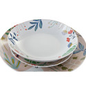 Dinnerware Set DKD Home Decor Multicolour Flowers Porcelain (18 pcs)