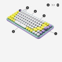 Logitech POP Keys Wireless Mechanical With Emoji Keys keyboard Bluetooth QWERTY English Mint colour