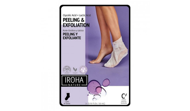 Mitrinošās Zeķes Peeling and Exfoliation Lavender Iroha IN/FOOT-3 (1 gb.)