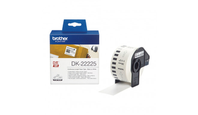 Katkematu Paberirull Brother DK22225 Valge 80 g/m²