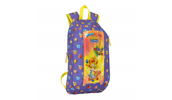 Child bag SuperThings Guardians of Kazoom Mini Purple Yellow (22 x 39 x 10 cm)