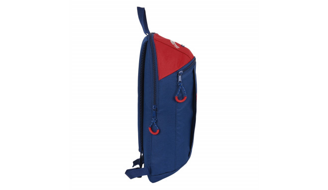 Child bag Safta University Mini Red Navy Blue (22 x 39 x 10 cm)