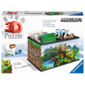 Puzzle 216 elements 3D Casket Minecraft