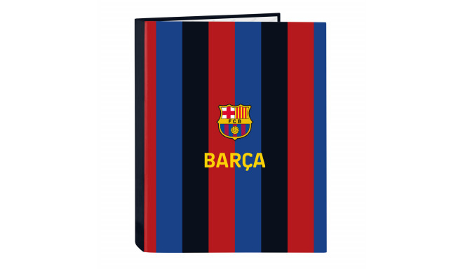 Ring binder F.C. Barcelona Maroon Navy Blue A4 26.5 x 33 x 4 cm