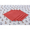 Galdauta komplekts DKD Home Decor Sarkans Zils Poliesters Kokvilna (150 x 150 x 0,5 cm) (2 gb.)