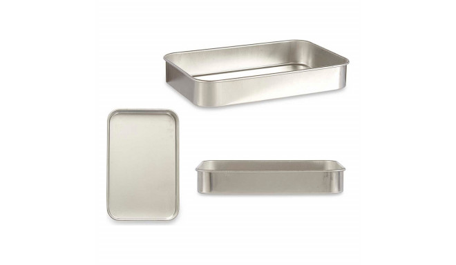 Kõrgete Äärtega Ahjupann Kinvara 100152 100152 Hõbedane Hõbe Alumiinium 23,5 x 6 x 36 cm 36 x 6 x 23