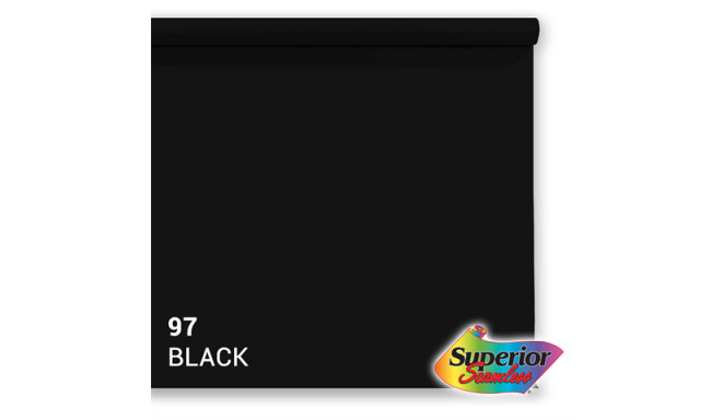 Superior Background Paper 97 Black 3.56 x 15m