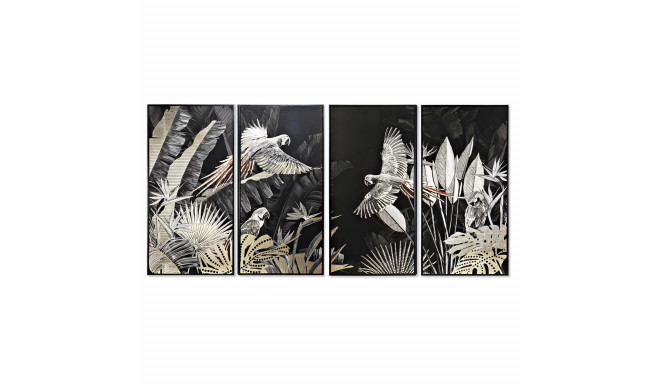 Set of 4 pictures DKD Home Decor Tropical 280 x 4 x 140 cm